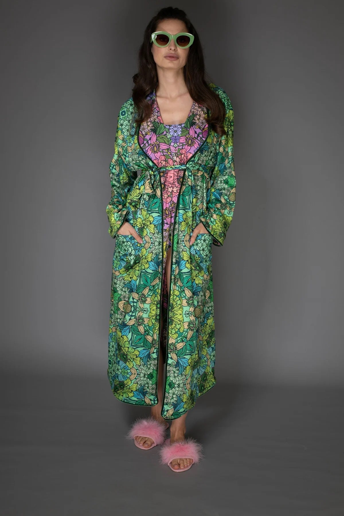 Floral Reversible Robe