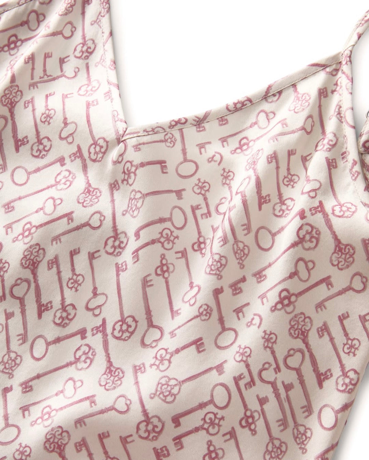 Silk Cami Short Set in Key to My Heart