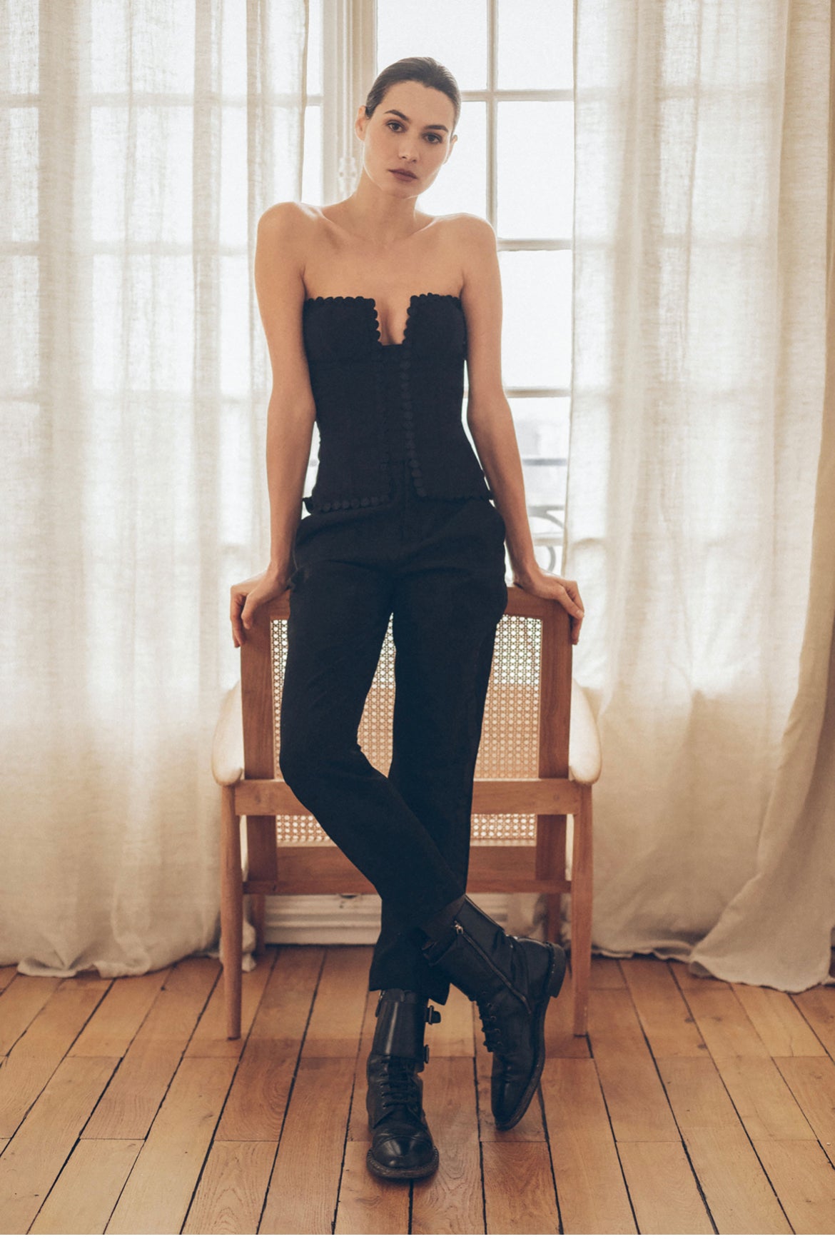 Corset square twill
