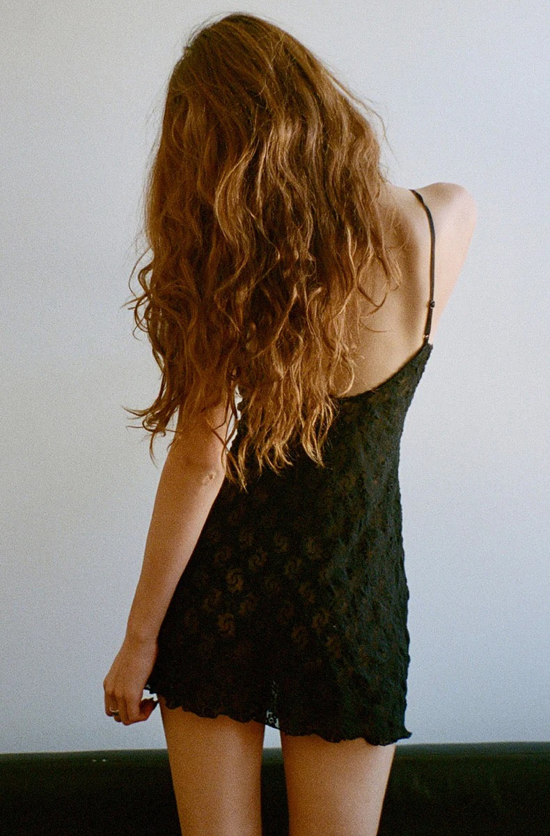 Stretch lace chemise