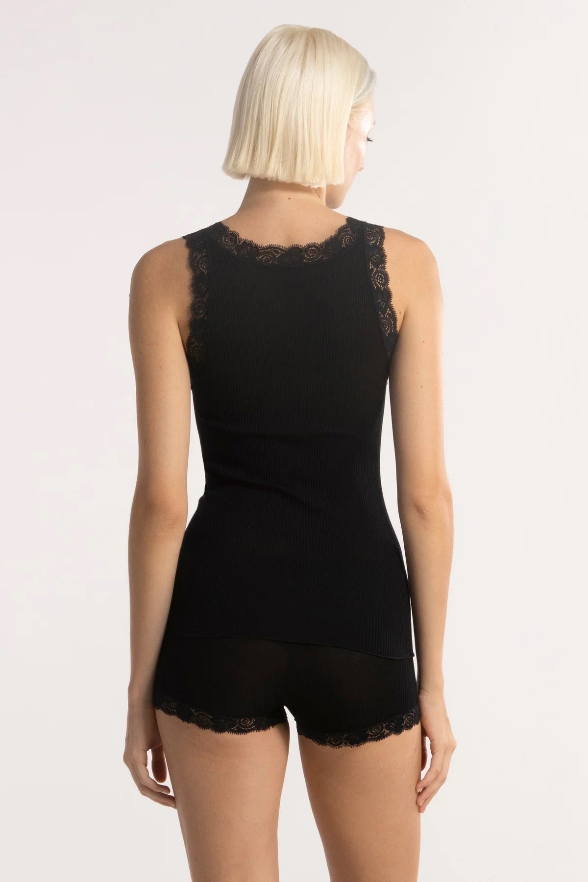 Wool & Silk Tank w/ Lace