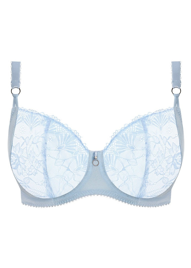 Fascinate Balcony Bra in Powder Blue