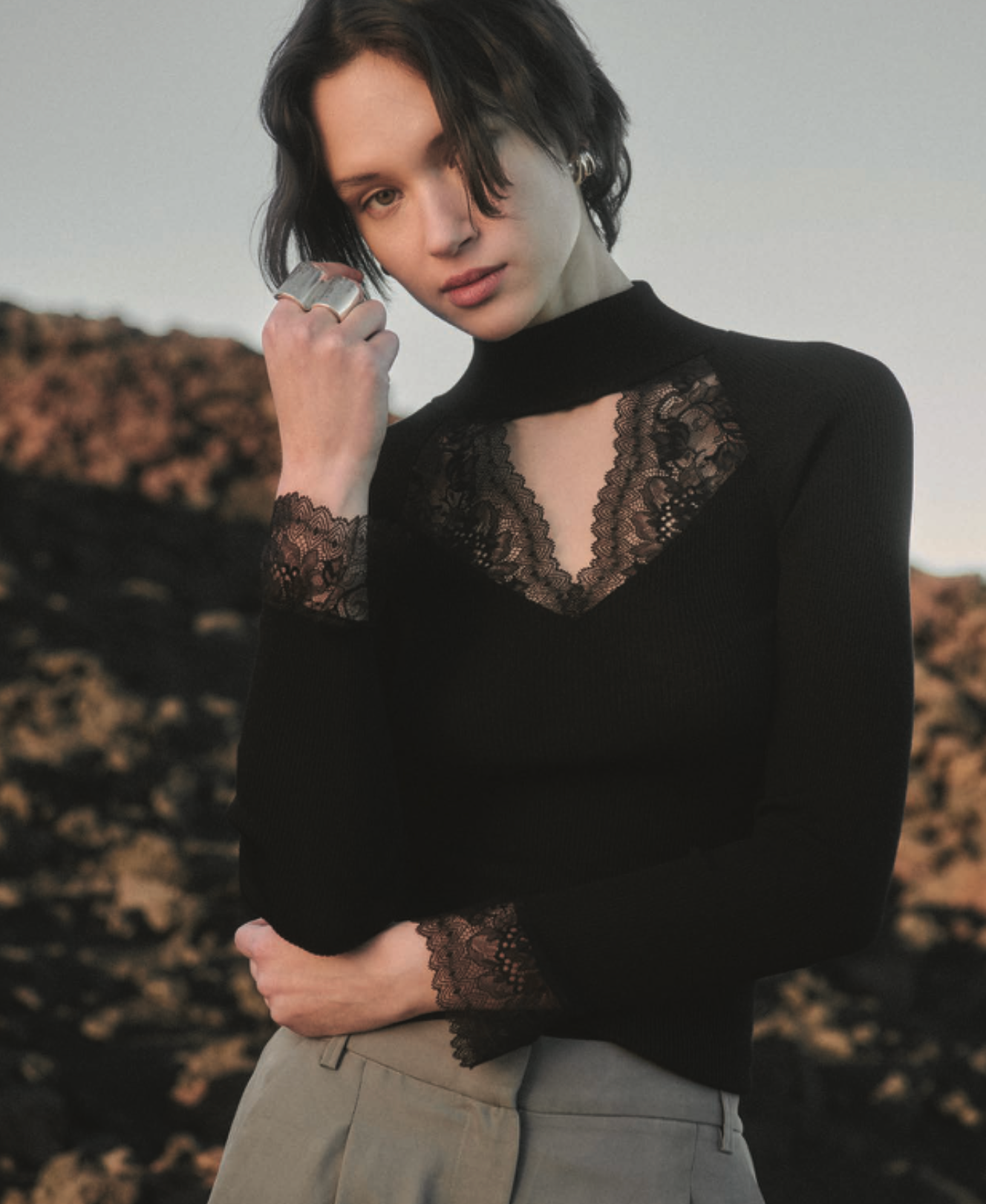 Balza Wool & Silk Top